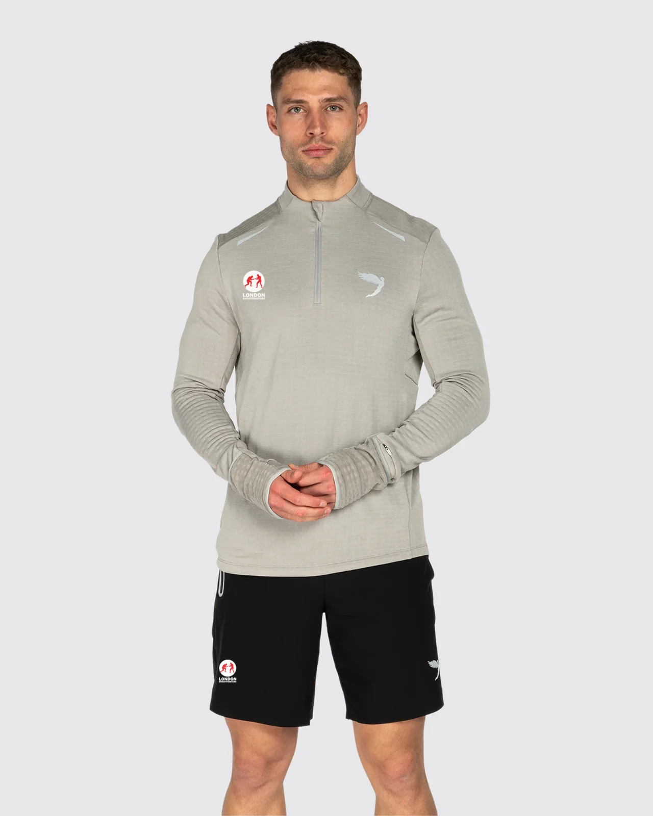 Tempo 1/4 Zip Warm Weight Running Top Fly X London Shootfighters