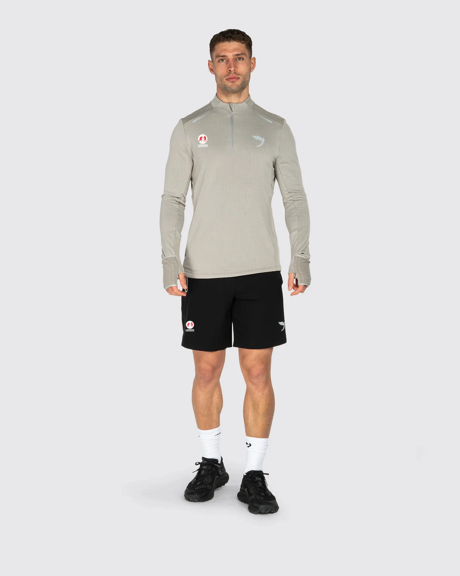 Tempo 1/4 Zip Warm Weight Running Top Fly X London Shootfighters - Image 3