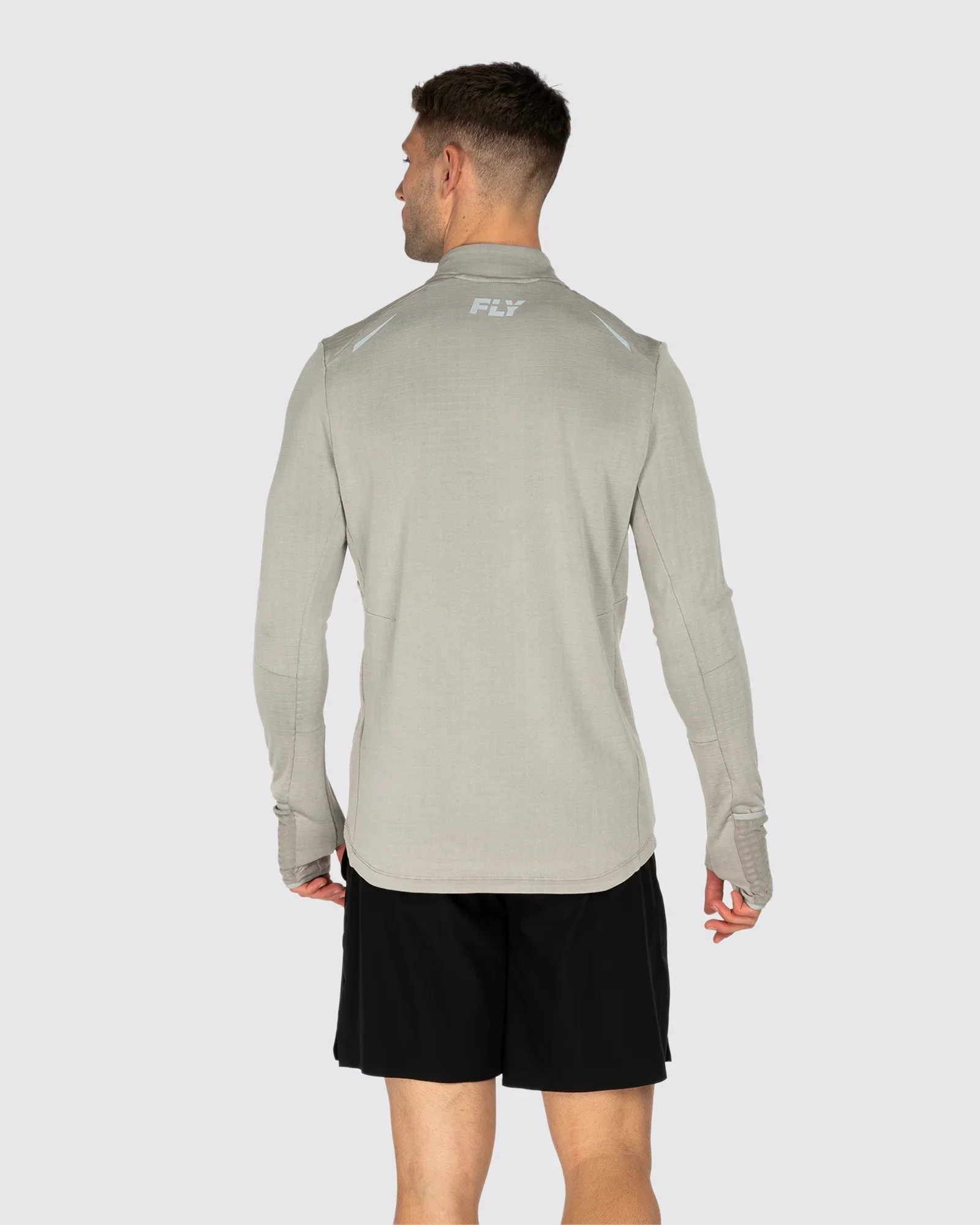 Tempo 1/4 Zip Warm Weight Running Top Fly X London Shootfighters - Image 4