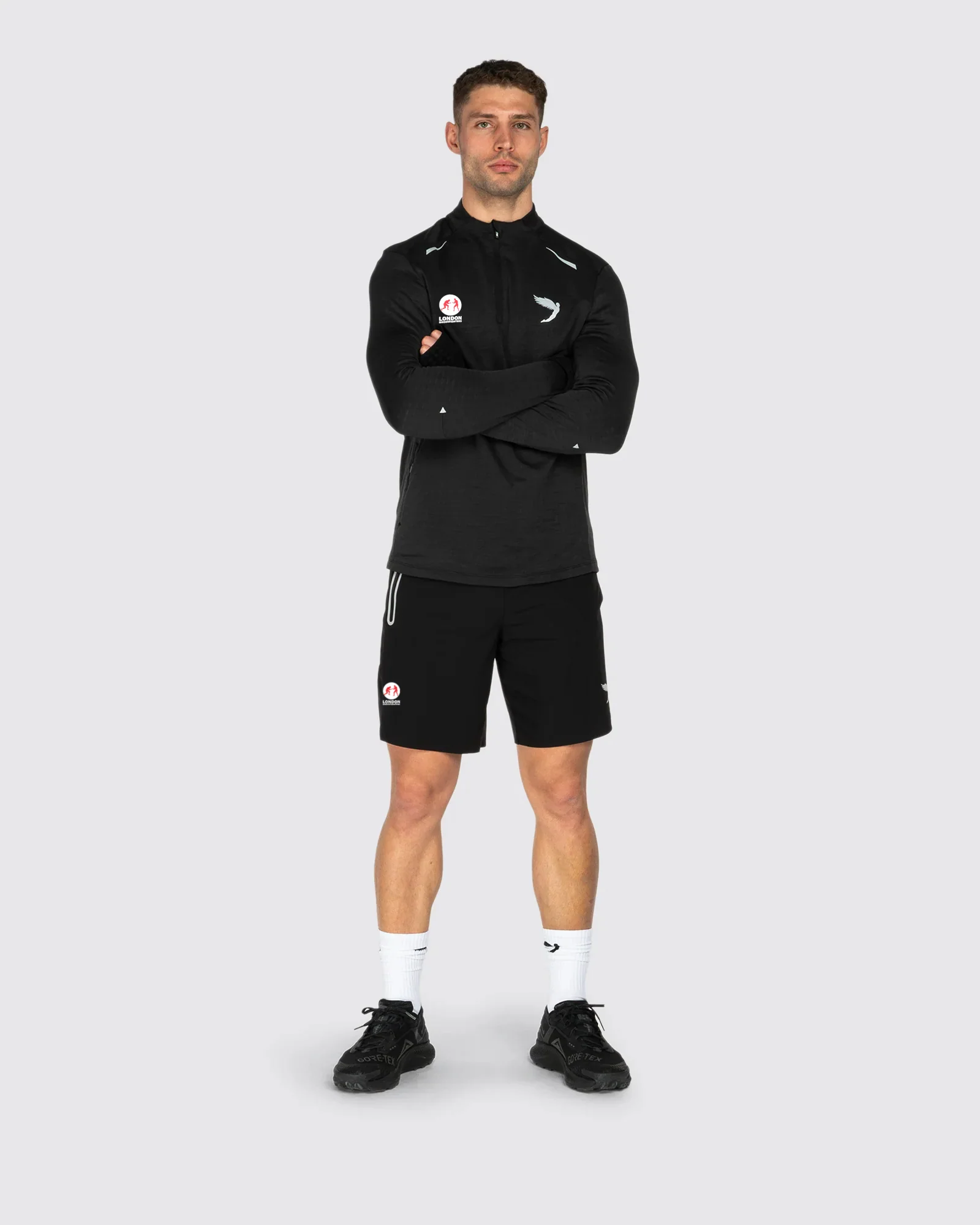 Tempo 1/4 Zip Warm Weight Running Top Fly X London Shootfighters - Image 4