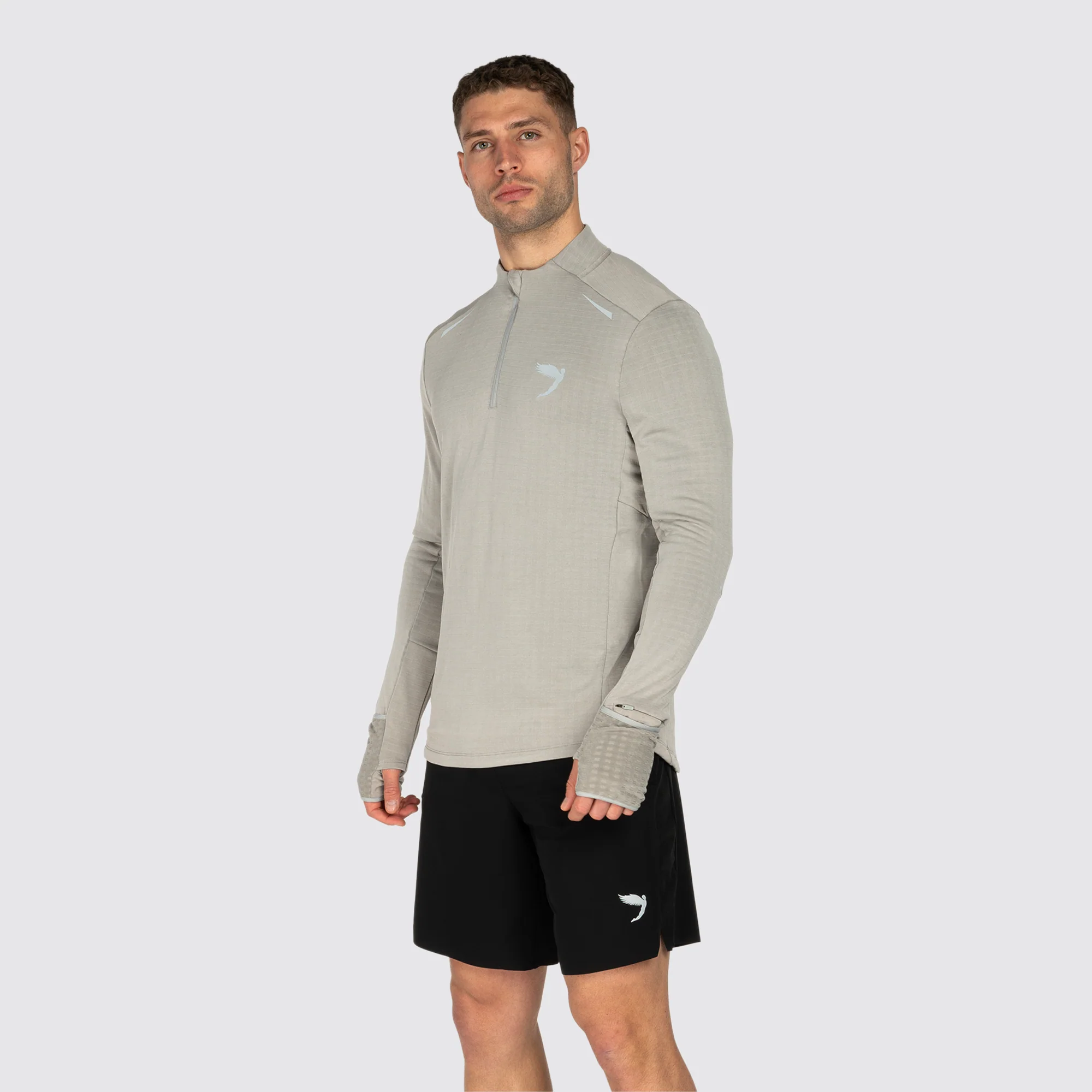Tempo 1/4 Zip Warm Weight Running Top - Image 3